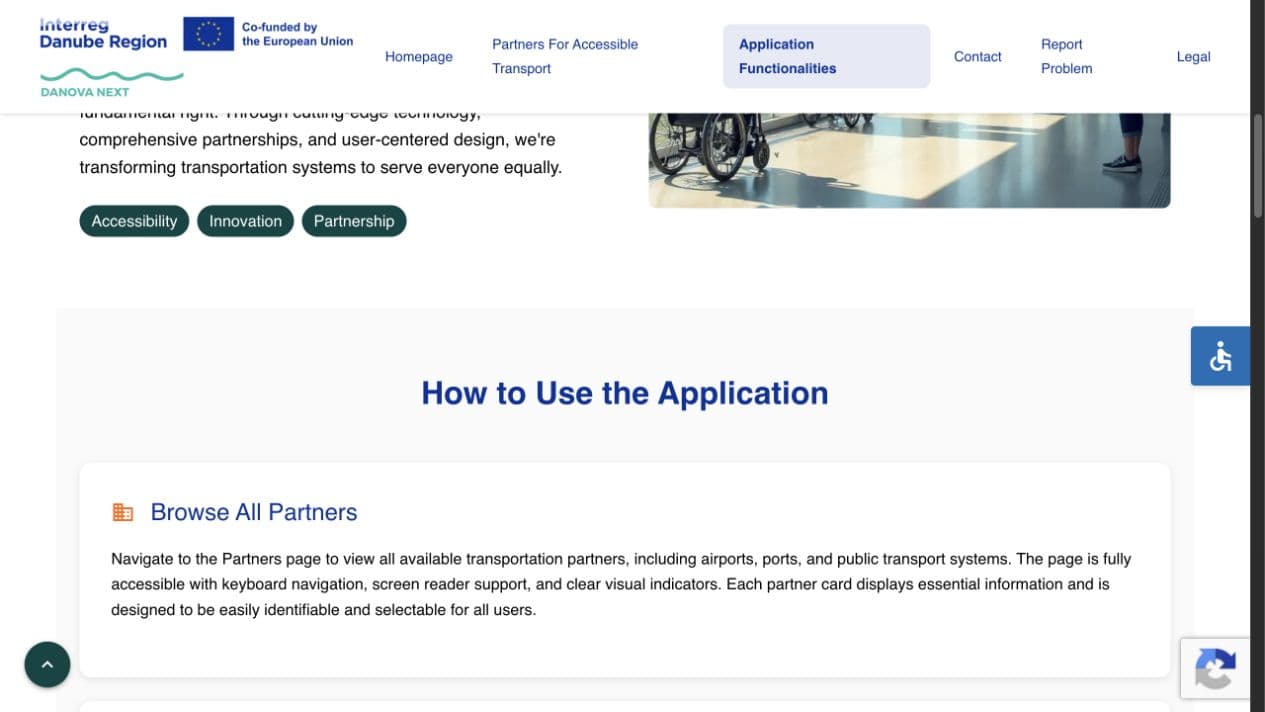 Danova Next How to Use the Application section
