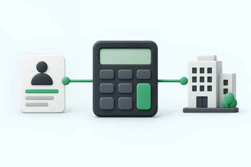 Calculator connecting employee pay with employer cost